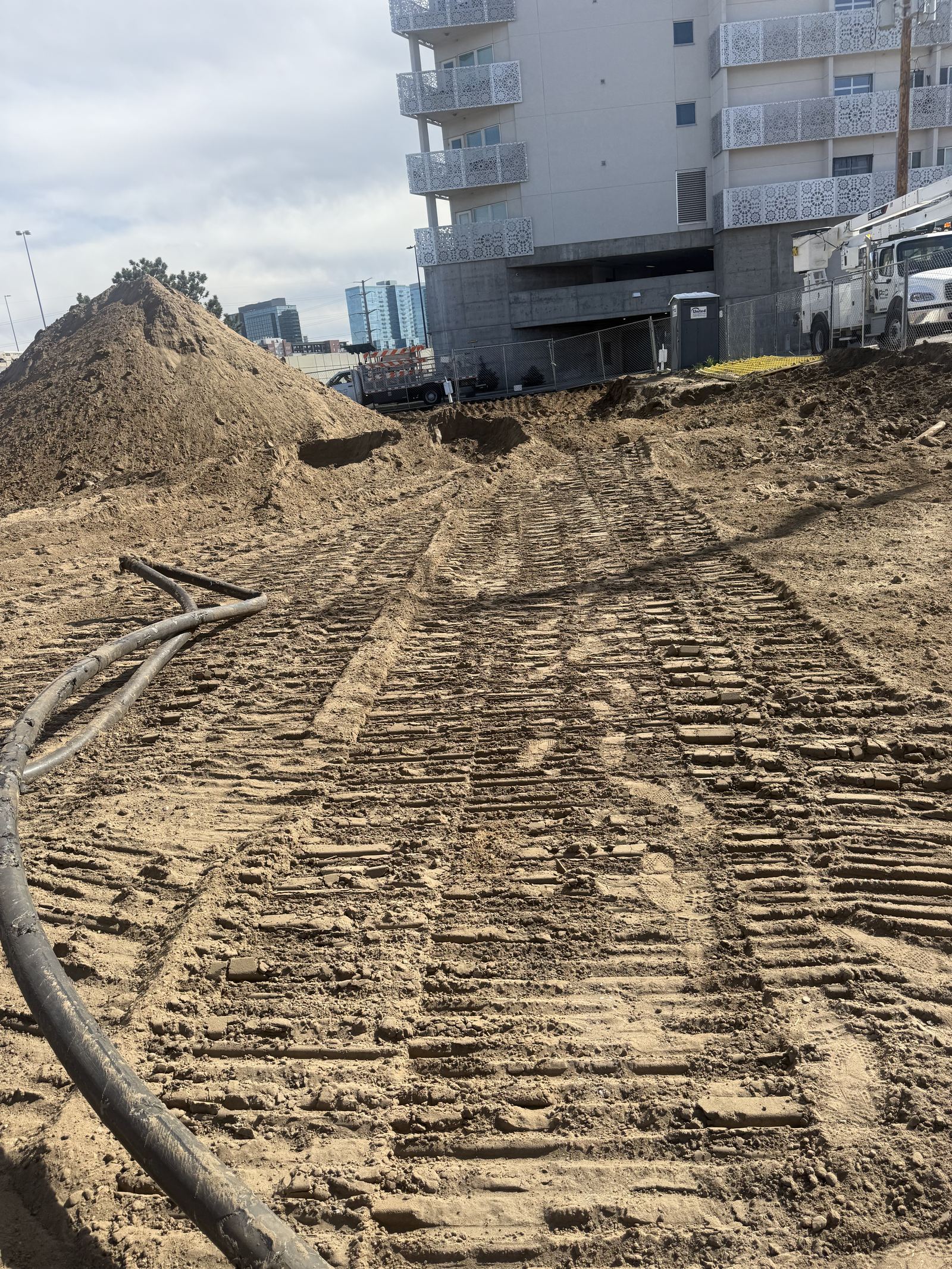 A real DFW-area job site mid-delivery